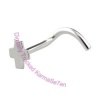 Cross - Silver Nose Stud